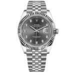 Rolex Oyster Perpetual Datejust Oystersteel and 18 kt white gold.