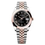 Rolex Oyster Perpetual Datejust Oystersteel and 18 kt Everose gold.