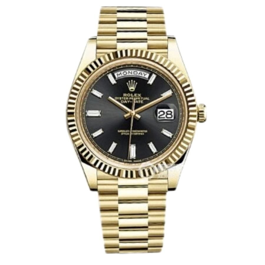 8 Rolex Oyster Perpetual Day-Date 18 kt yellow gold. - Image 1