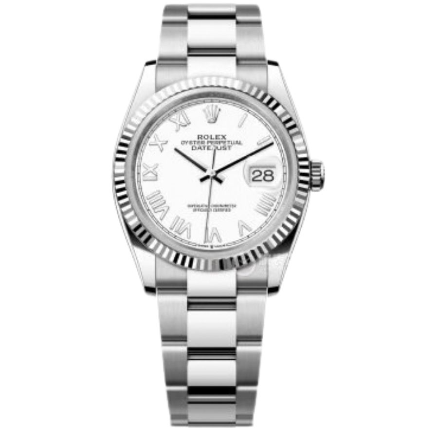 9 Rolex Oyster Perpetual Datejust Oystersteel and 18 kt white gold. - Image 1