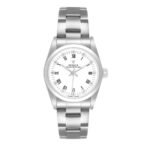 Rolex Oyster Perpetual a white dial with printed black Roman.