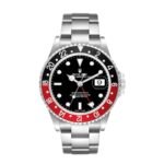 Rolex GMT-Master II black and red aluminum insert.