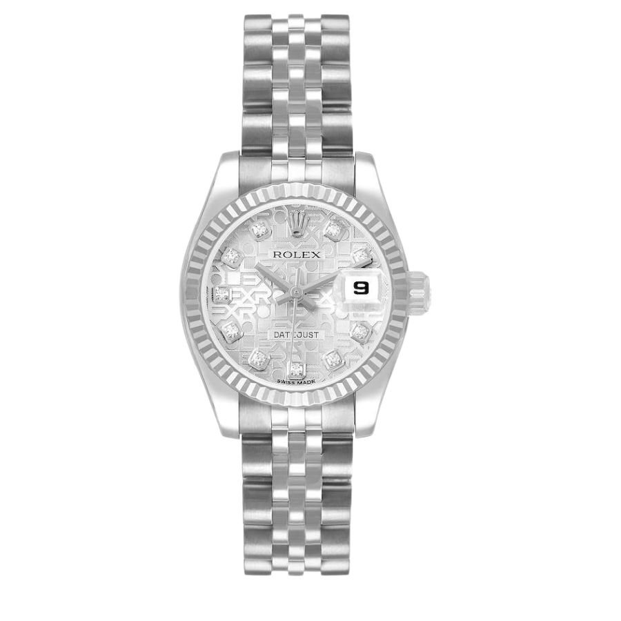 R 1 (32) Rolex Datejust II a solid 18k white gold fluted bezel. - Image 1