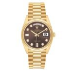 Rolex Day-Date 18k Yellow Gold case and President bracelet.